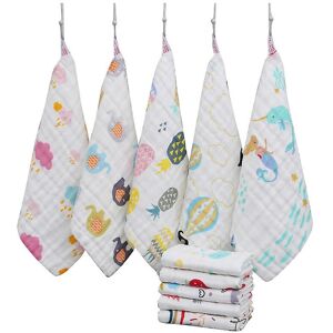 Unbranded (As show, One size) Pack Of 1030 X 30cmbaby Face Towel, Muslin Baby Washcloth, N Unbranded (As show, One size) Pack Of 1030 X 30cmbaby Face Towel, Muslin Baby Washcloth, N