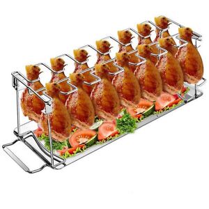 Unbranded (As show, One size) Chicken Rack - Chicken Leg Rack - Bbq Chicken Rack - Heavy D Unbranded (As show, One size) Chicken Rack - Chicken Leg Rack - Bbq Chicken Rack - Heavy D