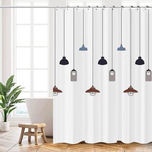 Unbranded (As show, One size) Shower Curtain, Shower Curtain 180x200cm, White Chandelier P Unbranded (As show, One size) Shower Curtain, Shower Curtain 180x200cm, White Chandelier P
