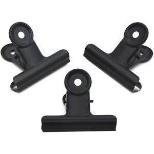 Unbranded (As show, One size) (50mm)black Metal Bulldog Binder Clips,3pack 2 Inch Large Hi Unbranded (As show, One size) (50mm)black Metal Bulldog Binder Clips,3pack 2 Inch Large Hi