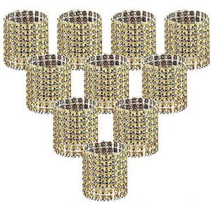 Unbranded (As show, One size) (Gold, 50pcs) Napkin Rings Shiny Rhinestone Napkin Rings Wed Unbranded (As show, One size) (Gold, 50pcs) Napkin Rings Shiny Rhinestone Napkin Rings Wed