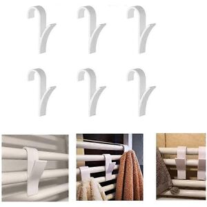 Unbranded (As show, One size) Universal Towel Radiator Hook - Plastic, White Unbranded (As show, One size) Universal Towel Radiator Hook - Plastic, White