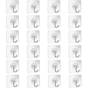 Unbranded (As show, One size) 24 Pack Adhesive Heavy Duty Bathroom Kitchen Wall and Ceilin Unbranded (As show, One size) 24 Pack Adhesive Heavy Duty Bathroom Kitchen Wall and Ceilin