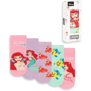 Disney The Little Mermaid Calf Socks Set of 5 (Girls Multicoloured) Disney The Little Mermaid Calf Socks Set of 5 (Girls Multicoloured)