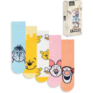 Disney Winnie The Pooh Calf Socks Set of 5 (Womens Multicoloured) Disney Winnie The Pooh Calf Socks Set of 5 (Womens Multicoloured)
