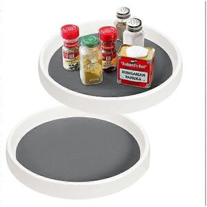 Unbranded (As show, One size) Turntable 2 pieces rotatable spice rack organizer turntable Unbranded (As show, One size) Turntable 2 pieces rotatable spice rack organizer turntable