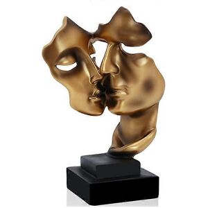 Unbranded (As show, One size) Sculpture Decoration Silence Is A Golden Abstract Art Statue Unbranded (As show, One size) Sculpture Decoration Silence Is A Golden Abstract Art Statue