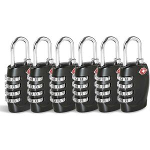 Unbranded (As show, One size) Suitcase Locks - 1, 2, 3, 4, 5, 6 Pack 4-Dial Travel Combina Unbranded (As show, One size) Suitcase Locks - 1, 2, 3, 4, 5, 6 Pack 4-Dial Travel Combina