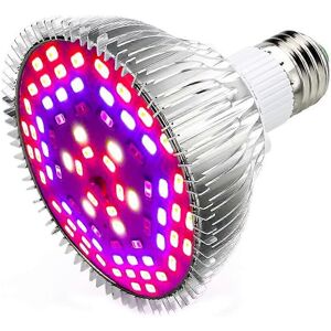 Unbranded (As show, One size) 50W 78LED Bulb Grow Light E27 Plant Grow Light with 7 Wavele Unbranded (As show, One size) 50W 78LED Bulb Grow Light E27 Plant Grow Light with 7 Wavele