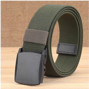 Unbranded (As show, One size) Men's Elastic Stretch Belts-Army Green-for Men with No M Unbranded (As show, One size) Men's Elastic Stretch Belts-Army Green-for Men with No M