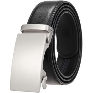 Unbranded (As show, One size) Men's Real Leather Ratchet Dress Casual Belt-Black Style Unbranded (As show, One size) Men's Real Leather Ratchet Dress Casual Belt-Black Style