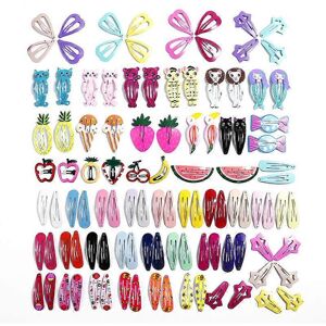 Unbranded (As show, One size) 106pcs Cartoon Clips Cute Hair Clips Girl Hair Clips Metal S Unbranded (As show, One size) 106pcs Cartoon Clips Cute Hair Clips Girl Hair Clips Metal S