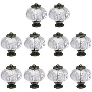 Unbranded (As show, One size) Acrylic Pumpkin Knobs, Clear Cabinet knobs Set of 20 Vintage Unbranded (As show, One size) Acrylic Pumpkin Knobs, Clear Cabinet knobs Set of 20 Vintage