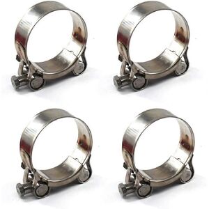 Unbranded (As show, One size) 48-51mm T-Bolt Hose Clamps 304 Stainless Steel Hose Clamp (4 Unbranded (As show, One size) 48-51mm T-Bolt Hose Clamps 304 Stainless Steel Hose Clamp (4