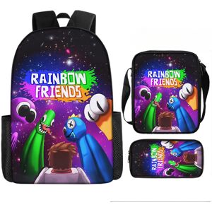 Gaatpot (24, Pencil Case) Rainbow Friends Cartoon Backpack Set - 3pc Set with Backpack, Gaatpot (24, Pencil Case) Rainbow Friends Cartoon Backpack Set - 3pc Set with Backpack,