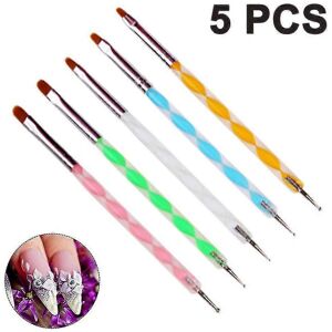 Unbranded (As show, One size) 5pcs Double-headed Silicone Dot Flower Pen Way Ball Styluses Unbranded (As show, One size) 5pcs Double-headed Silicone Dot Flower Pen Way Ball Styluses