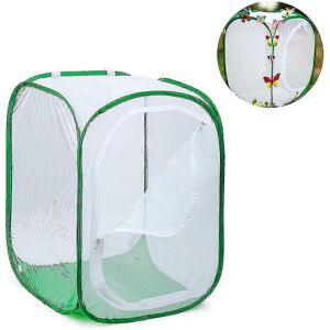 Unbranded (As show, One size) Foldable Insect Net Cage Seedling Translucent Incubator Butt Unbranded (As show, One size) Foldable Insect Net Cage Seedling Translucent Incubator Butt
