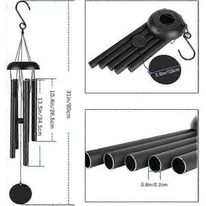 Unbranded 80cm Large Wind Chimes for Outdoors, 5 Metal Tubes, Pleasant Melody, Classic Ret Unbranded 80cm Large Wind Chimes for Outdoors, 5 Metal Tubes, Pleasant Melody, Classic Ret