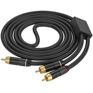 Unbranded Auditory Cable 1 to 2 Splitter Extension Cable Gold Plated Male to Male Connecto Unbranded Auditory Cable 1 to 2 Splitter Extension Cable Gold Plated Male to Male Connecto