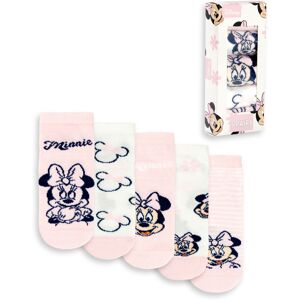 (6-8.5 UK Child) Disney Calf Socks Set of 5 (Girls Pink) (6-8.5 UK Child) Disney Calf Socks Set of 5 (Girls Pink)