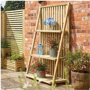 Rowlinson Garden Creations Plant Stand - Timber - L54 x W90 x H180 cm - Natural Rowlinson Garden Creations Plant Stand - Timber - L54 x W90 x H180 cm - Natural