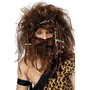 Smiffys Unisex Adult Caveman Beard & Wig Set Smiffys Unisex Adult Caveman Beard & Wig Set