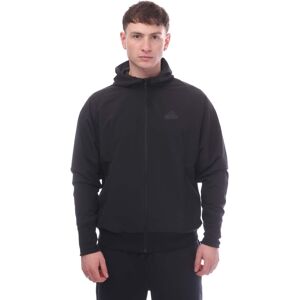(S, Black) Adidas Mens Z.N.E. Woven Full Zip Hoodie (S, Black) Adidas Mens Z.N.E. Woven Full Zip Hoodie