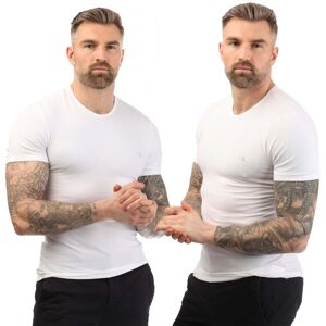 (S, White) Calvin Klein Mens Essential Crew Neck T-Shirt (Pack of 2) (S, White) Calvin Klein Mens Essential Crew Neck T-Shirt (Pack of 2)