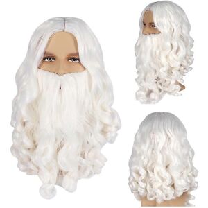 Unbranded (As show, One size) Perruques et Barbe de Pre Nol Cheveux Perruques Long Blanc B Unbranded (As show, One size) Perruques et Barbe de Pre Nol Cheveux Perruques Long Blanc B