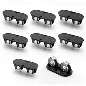 Unbranded (As show, One size) 8 Pices Roulettes de Meuble Petites, Le Noir Poulie de Bote Unbranded (As show, One size) 8 Pices Roulettes de Meuble Petites, Le Noir Poulie de Bote