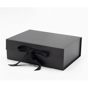 Unbranded (As show, One size) Gift box with lid 28*21*9.5cm with ribbon and magnetic closu Unbranded (As show, One size) Gift box with lid 28*21*9.5cm with ribbon and magnetic closu