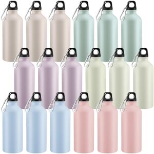 Unbranded 18 Pcs Aluminum Water Bottles Reusable Leak Proof for Gym Hiking Cycling Camping Unbranded 18 Pcs Aluminum Water Bottles Reusable Leak Proof for Gym Hiking Cycling Camping