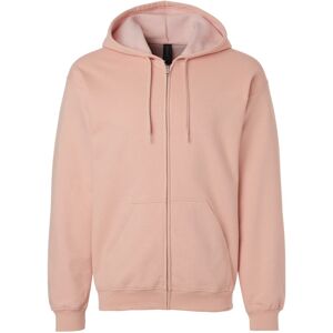 (M, Dusty Rose) Gildan Mens Softstyle Fleece Midweight Full Zip Hoodie (M, Dusty Rose) Gildan Mens Softstyle Fleece Midweight Full Zip Hoodie