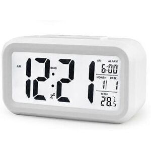 Unbranded (As show, One size) Backlit Electronic Digital Temperature Alarm Clock Calendar Unbranded (As show, One size) Backlit Electronic Digital Temperature Alarm Clock Calendar