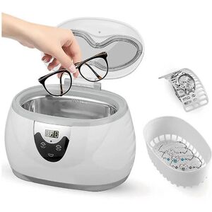 Unbranded (As show, One size) Household Ultrasonic Cleaner 600ml, Easy Operation 5 Circles Unbranded (As show, One size) Household Ultrasonic Cleaner 600ml, Easy Operation 5 Circles