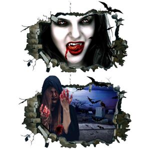 Unbranded (As show, One size) 3D Halloween Floor Wall Decals, ghost killer Halloween Wall Unbranded (As show, One size) 3D Halloween Floor Wall Decals, ghost killer Halloween Wall