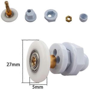 Unbranded (As show, One size) Shower Door Sliding Casters, Durable, Waterproof And Rust-pr Unbranded (As show, One size) Shower Door Sliding Casters, Durable, Waterproof And Rust-pr