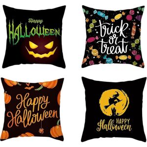 Unbranded (As show, One size) Set of 4 Halloween witch alphabet Throw Pillow Cover, Home D Unbranded (As show, One size) Set of 4 Halloween witch alphabet Throw Pillow Cover, Home D