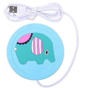 Unbranded (As show, One size) Usb Cup Warmer Heat Mat Heating Pad(Blue Elephant) Unbranded (As show, One size) Usb Cup Warmer Heat Mat Heating Pad(Blue Elephant)