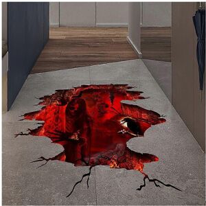 Unbranded (As show, One size) 3D Halloween Wall Decals, scary woman Halloween Floor Wall S Unbranded (As show, One size) 3D Halloween Wall Decals, scary woman Halloween Floor Wall S