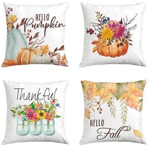 Unbranded (As show, One size) Fall Pillow Covers,Watercolor Fall Pumpkin Throw Pillow Cove Unbranded (As show, One size) Fall Pillow Covers,Watercolor Fall Pumpkin Throw Pillow Cove