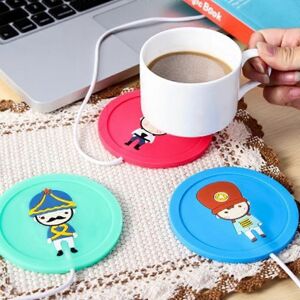 Unbranded (As show, One size) 3 Pcs USB Mug Warmer, Cartoon Silicone Insulation Heating Co Unbranded (As show, One size) 3 Pcs USB Mug Warmer, Cartoon Silicone Insulation Heating Co