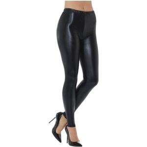 (M, Black) Smiffys Womens/Ladies 80s Disco Metallic Leggings (M, Black) Smiffys Womens/Ladies 80s Disco Metallic Leggings