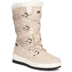 (6, Stone) Trespass Womens Snow Boot Fleece Waterproof Evelyn (6, Stone) Trespass Womens Snow Boot Fleece Waterproof Evelyn