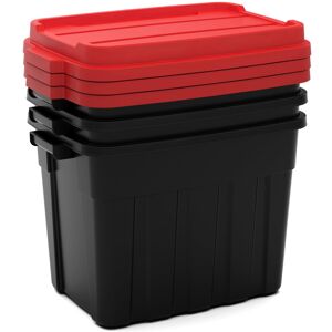 Keter Tuff Box 3x 68L Storage Boxes with Lid, Durable, Water Resistant, Large Ca Keter Tuff Box 3x 68L Storage Boxes with Lid, Durable, Water Resistant, Large Ca