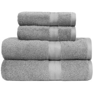 Amazon Basics 4 Piece Fade resistant bath towel set for bathroom, 100% Cotton so Amazon Basics 4 Piece Fade resistant bath towel set for bathroom, 100% Cotton so