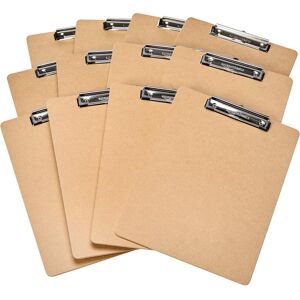 Amazon Basics Hardboard Clipboard - 12-Pack, Brown Amazon Basics Hardboard Clipboard - 12-Pack, Brown