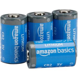 Amazon Basics 4-Pack CR2 Lithium Batteries, 800 mAh, 3 Volt, Long Lasting Power Amazon Basics 4-Pack CR2 Lithium Batteries, 800 mAh, 3 Volt, Long Lasting Power