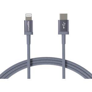Amazon Basics USB-C to Lightning Charger Cable, MFi Certified, 6ft, Dark Gray Amazon Basics USB-C to Lightning Charger Cable, MFi Certified, 6ft, Dark Gray