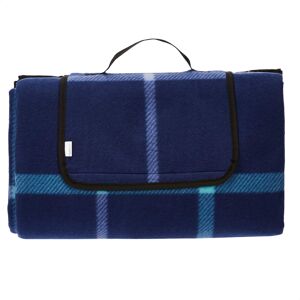 Amazon Basics Picnic Blanket with waterproof backing, 150 x 195 cm, Blue/White Amazon Basics Picnic Blanket with waterproof backing, 150 x 195 cm, Blue/White
